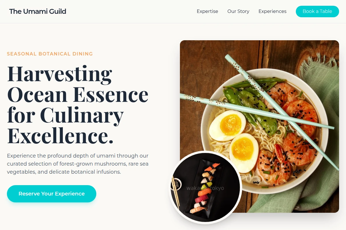 Botanical Japanese Food